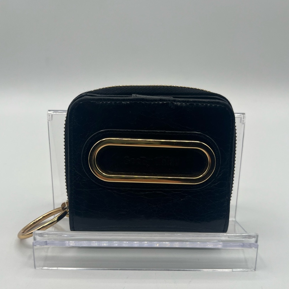 SEE BY CHLOE’ BLACK WITH GOLD TRIM WALLET